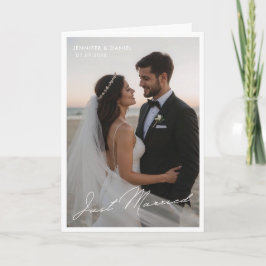 Nyförlovade Bröllopsvikta Fotoannonsering Inbjudan