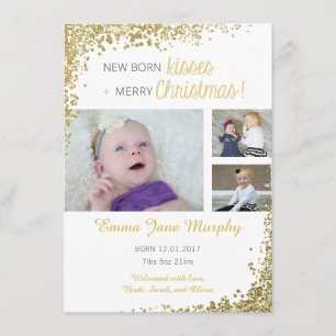 Nyfött kyssbabymeddelande meddelande
