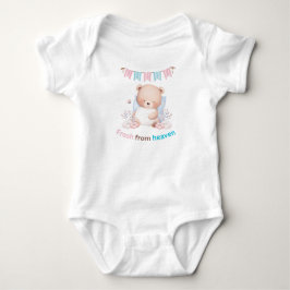 Nyfrån himlen Teddybjörn Baby Bodysuit | Söt  T Shirt