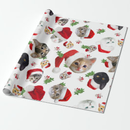 Nyfunna kattmöss och katnip christmas-omslag presentpapper