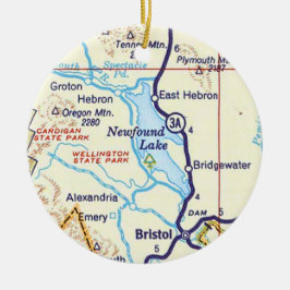 Nyfunnen Sjö, NH Karta, julprydnad Julgransprydnad Keramik