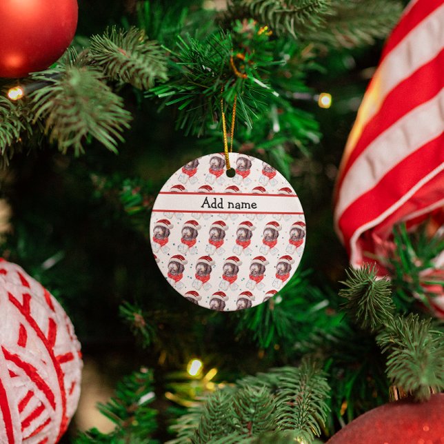 Nyfypoo Hund aveln julstjärnor Julgransprydnad Keramik (Skapare uppladdad)