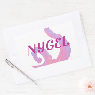 NYGEL Sticker Rektangulärt Klistermärke