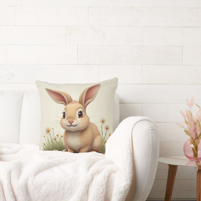 Nygift kanin kudde kuddfodral (Soffa)