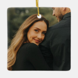 Nygift minnessak, jul som herr fru julgransprydnad keramik