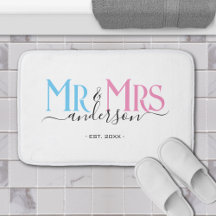 Nygift par herr- och fru bröllopsdag vit