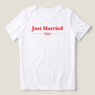 Nygifta 2026 Brud Smekmånad Outfit Nyligen Gifta T Shirt