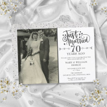 Nygifta 70-årsjubileum Bröllopsfoto