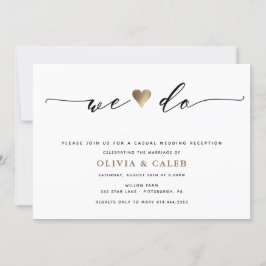 Nygifta Bröllopsfest inbjudan