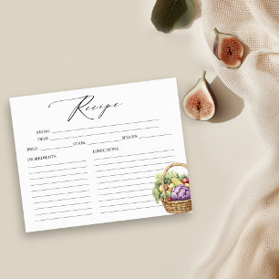 Nygifta Bröllopsfest Receptkort