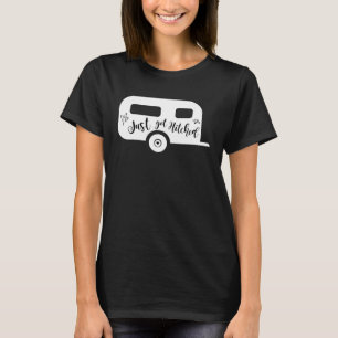 Nygifta Brud Groom Camping Par bröllop T Shirt