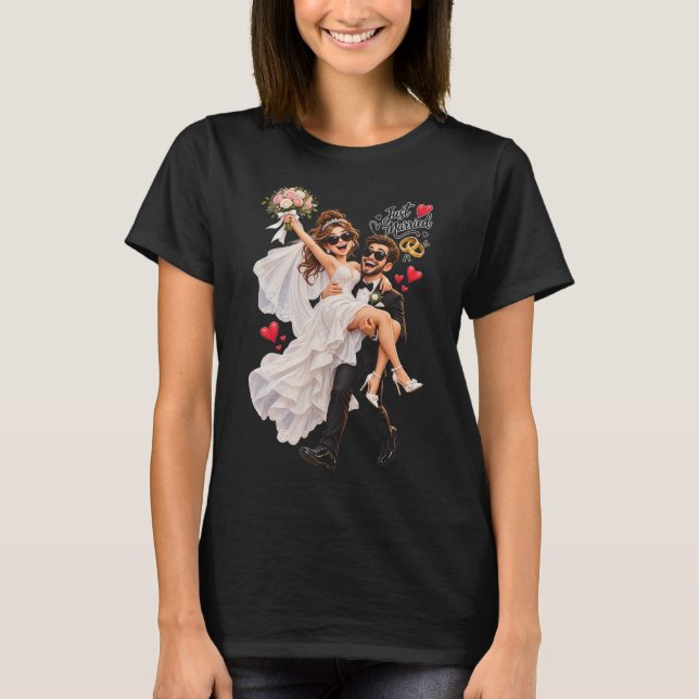 Nygifta firande t shirt (Framsida)