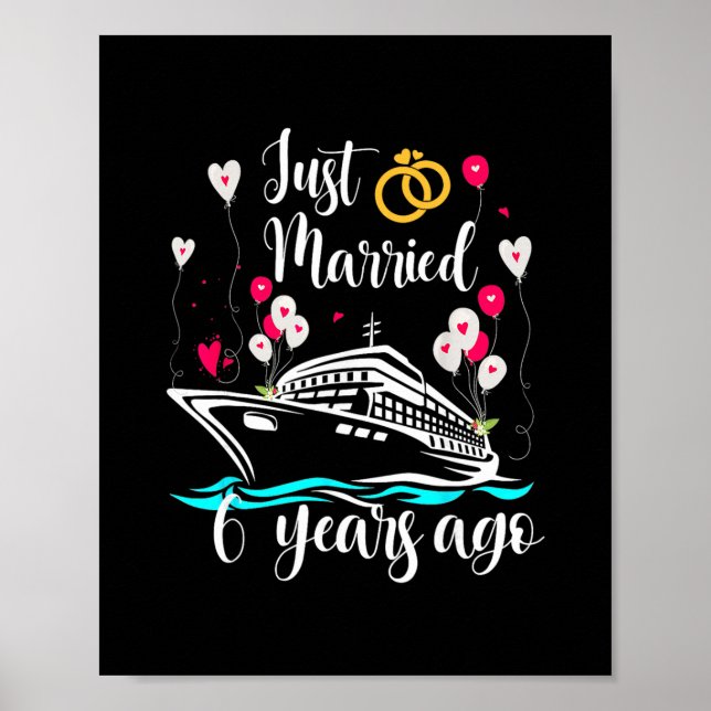 Nygifta för 6 år sedan 6-årsjubileumskryssning Tr Poster (Framsidan)