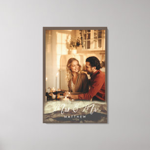 Nygifta fru & herr Rocky Landskapsfoto Canvastryck