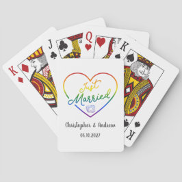 Nygifta III - HBTQ-bröllop Casinokort