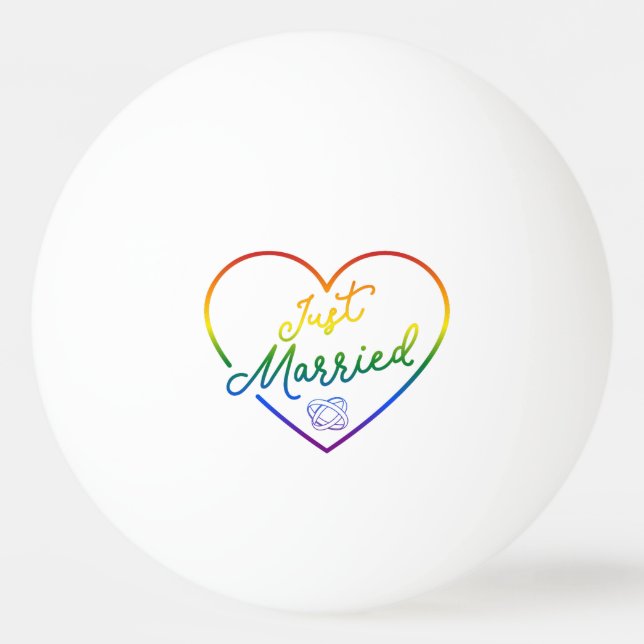 Nygifta III - HBTQ-bröllop Pingisboll (Framsidan)
