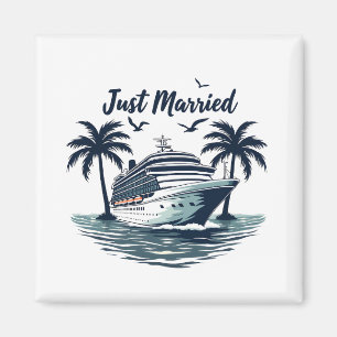 Nygifta Kryssning Sommar Bröllop Make Maka Magnet
