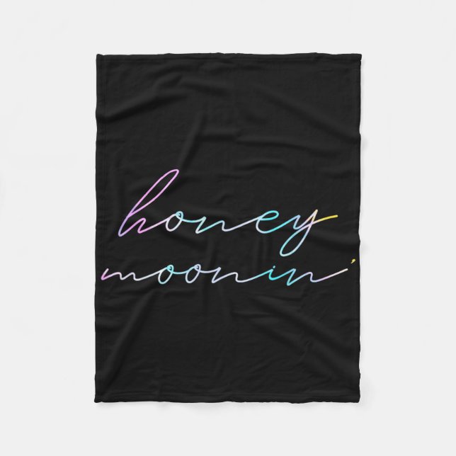 Nygifta Par Matchande Smekmånad Semester Honung  Fleecefilt (Framsidan)