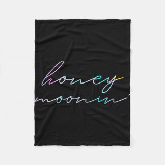 Nygifta Par Matchande Smekmånad Semester Honung  Fleecefilt