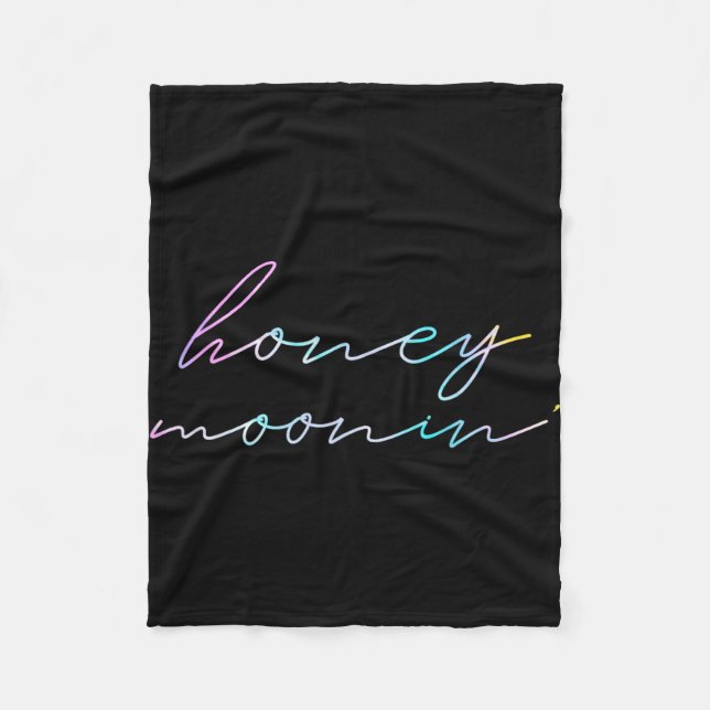 Nygifta Par Matchande Smekmånad Semester Honung  Fleecefilt (Framsidan)