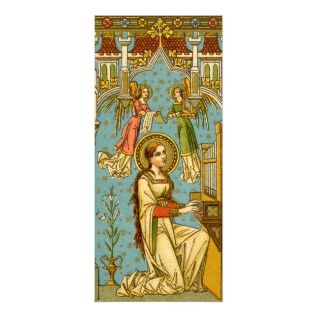 Nygotisk St. Cecilia av Rom (BNG 02) Reklamkort (Framsidan)