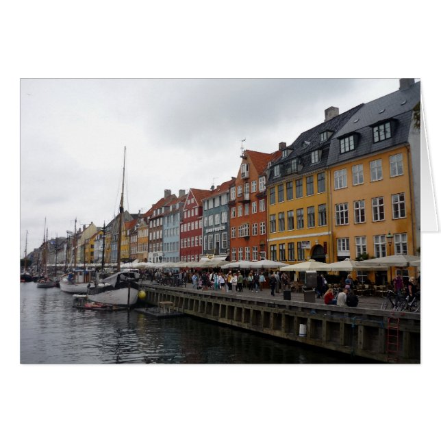 nyhavdockning hälsningskort (Framsidan Horizontal)