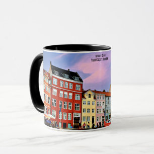Nyhavn Canal, Köpenhamn, Danmark Mugg