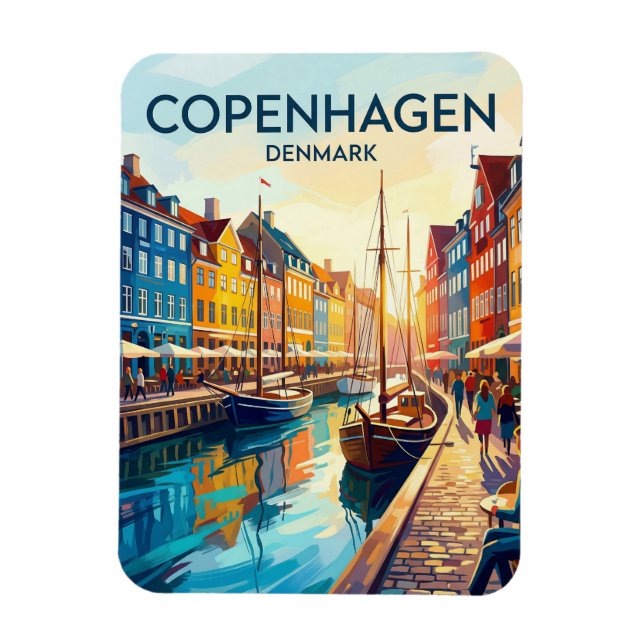 Nyhavn Danmark Magnet (Vertikal)