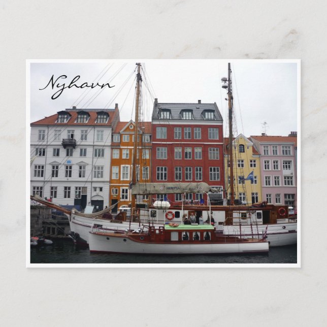 Nyhavn Danmark Vykort (Framsida)