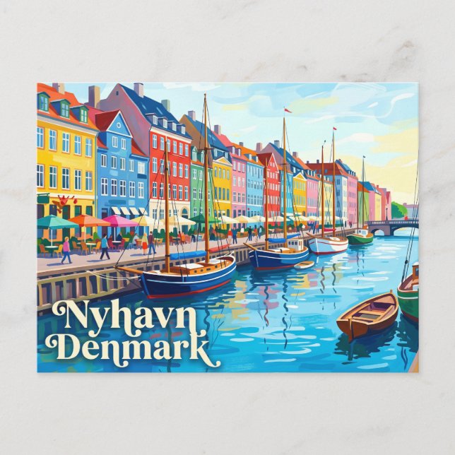 Nyhavn Danmark Vykort (Framsida)