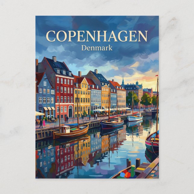 Nyhavn Danmark Vykort (Framsida)