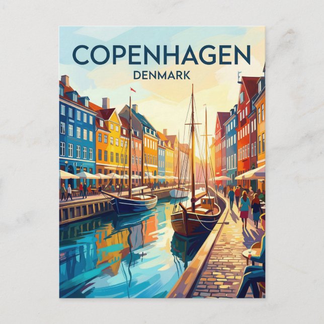 Nyhavn Danmark Vykort (Framsida)