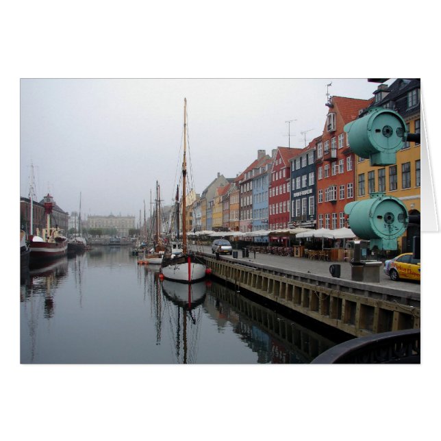 NYHAVN HARBOR COPENHAGEN HÄLSNINGSKORT (Framsidan Horizontal)
