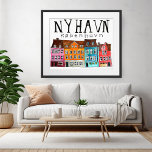 NYHAVN Kobenhavn Watercolor Art Travel Poster<br><div class="desc">Lägg till din egen text, ändra även bakgrunden färg. Markera utskriften som är storlek med hjälp av listrutan ovan och du kan klicka på knappen "Redigera design" för att anpassa teckningen så att den passar alla storleka pappra. Köp en enkel poster eller en helt inramad och matchad version! Tack för...</div>