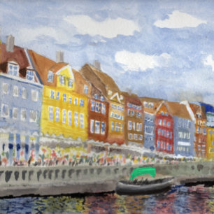 Nyhavn, Köpenhamn Canvastryck