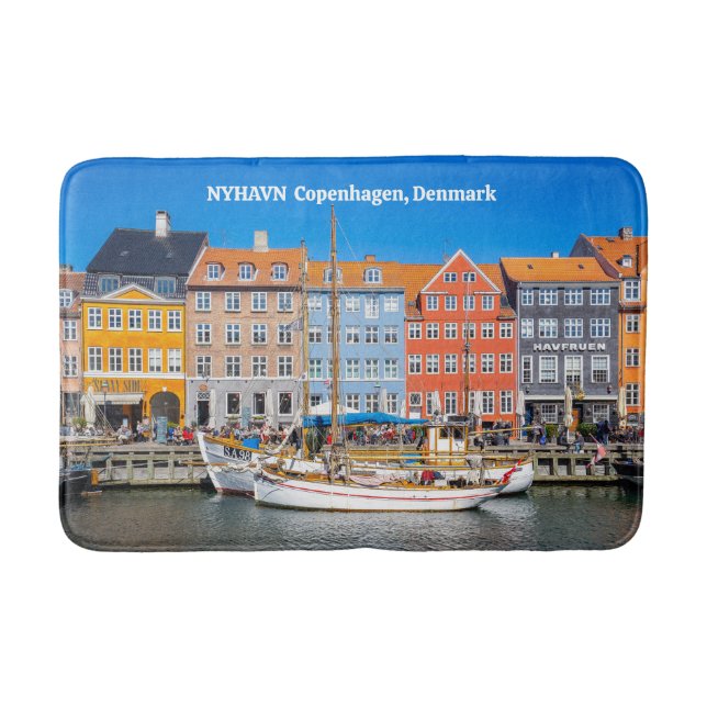 Nyhavn Köpenhamn Danmark Badrumsmatta (Framsidan)