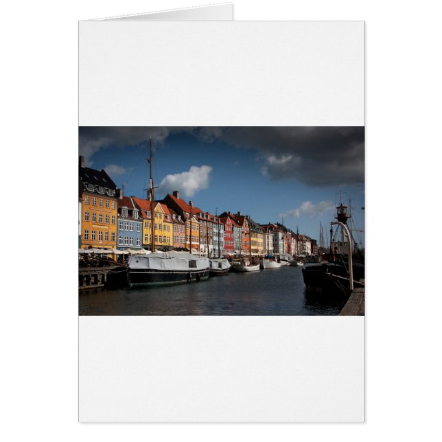 Nyhavn, Köpenhamn Hälsningskort (Framsidan)