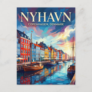 Nyhavn Strand Danmark Vykort