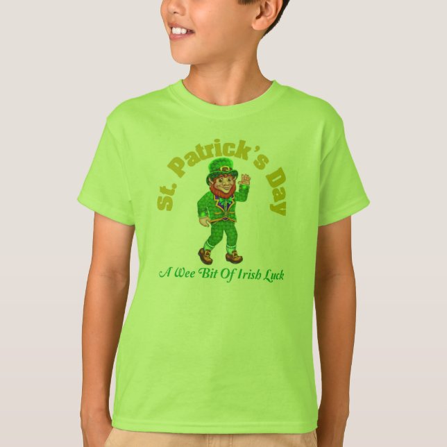 Nyhet Barn St Patrick's Day T-Shirt (Framsida)