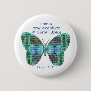 Nyhet i Kristus Jesus 2 Corinthians 5:17 Butterfly Knapp