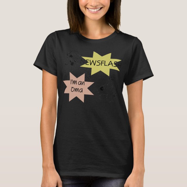 Nyhet jag är en Oma T-shirts och presenter (Framsida)