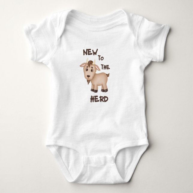 Nyhet om bokodräkten Baby i Herd T Shirt (Framsida)