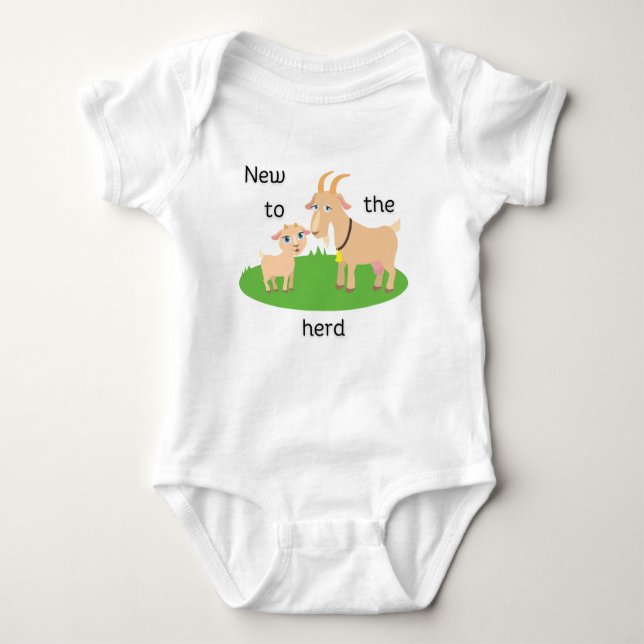 Nyhet om bokodräkten Baby i Herd T Shirt (Framsida)