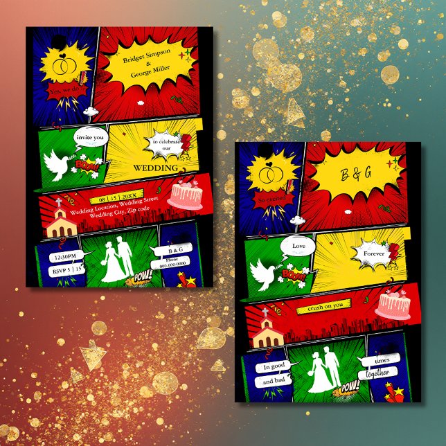 nyhet om modern roligt, tecknad bröllop (Skapare uppladdad)