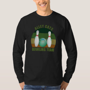 Nyhet Roliga Ten Pin Bowlare Team Alley Cats Bowl T Shirt