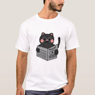 Nyheter Breaking News Black Cat - gratis leverans T Shirt