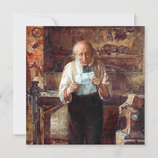 Nyheter Från Min Pojke (av James Campbell) Kort (Framsida)