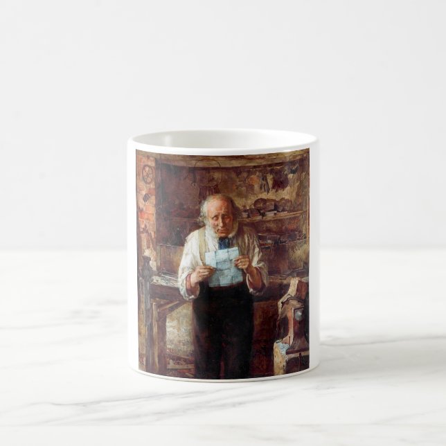 Nyheter från min son (av James Campbell) Kaffemugg (Center)