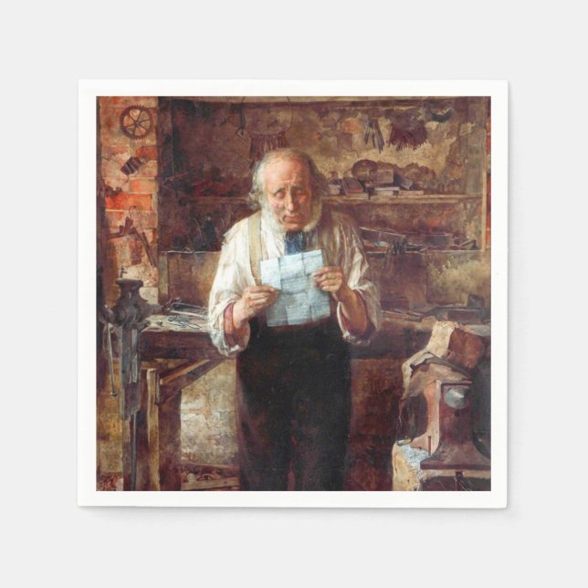 Nyheter från My Lad (av James Campbell) Pappersservett (Framsidan)