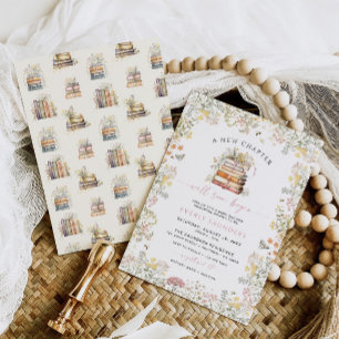 Nyheter i Storybook Baby Shower-inbjudan Flicka Inbjudningar